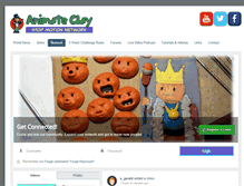Tablet Screenshot of animateclay.com